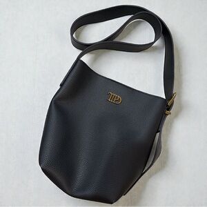 Taylor Swift TTPD Black Faux Leather Crossbody Bag